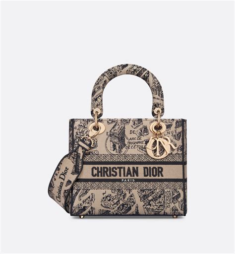 medium lady d-lite bag dior